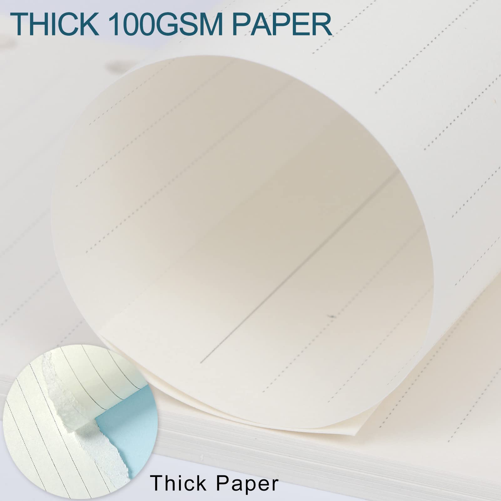 A6 Refills Lined Paper 45 Sheets 90 Pages 6 Hole Punched for 6 Ring Binders