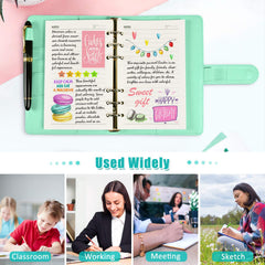 A6 Refills Lined Paper 45 Sheets 90 Pages 6 Hole Punched for 6 Ring Binders