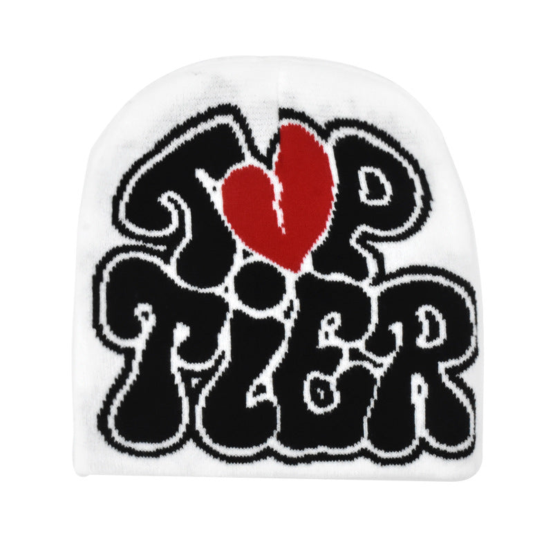 Y2k Jacquard Cap Beanie Bonnet Warm Winter Hats
