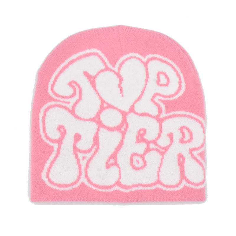 Y2k Jacquard Cap Beanie Bonnet Warm Winter Hats