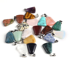 10pcs Mixed Natural Stone Pendant for Jewelry Making DIY Necklace Bracelet