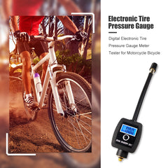 Mini Digital Tire Pressure Gauge for Motorcycle Bicycle Tire Repair