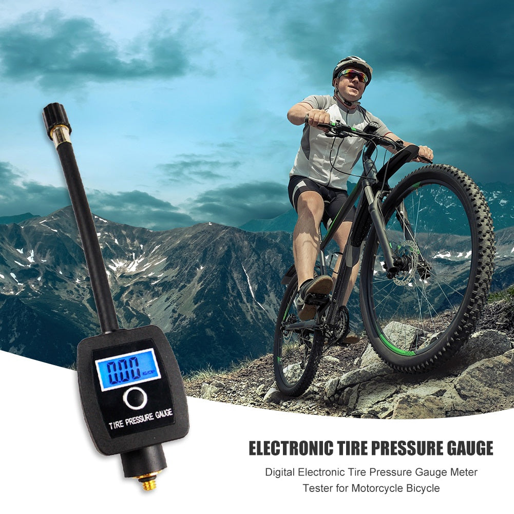 Mini Digital Tire Pressure Gauge for Motorcycle Bicycle Tire Repair
