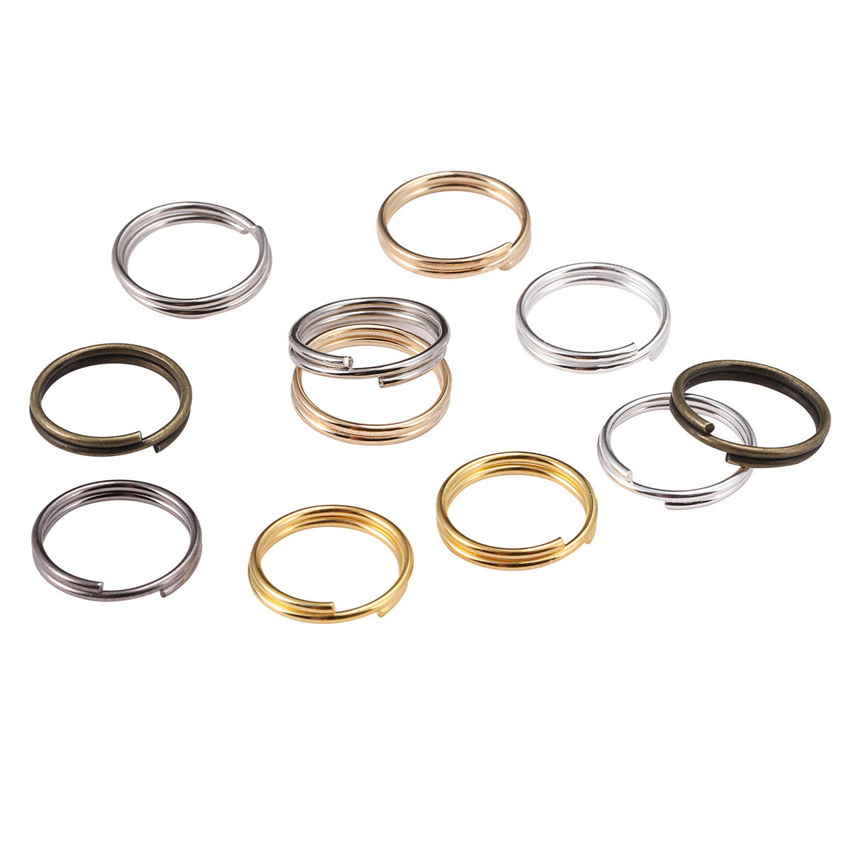 200pcs 4 10mm Jump Rings Split Rings for DIY Jewelry Making