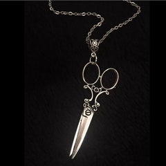 Vintage Scissor Pendant Necklace For Women And Men