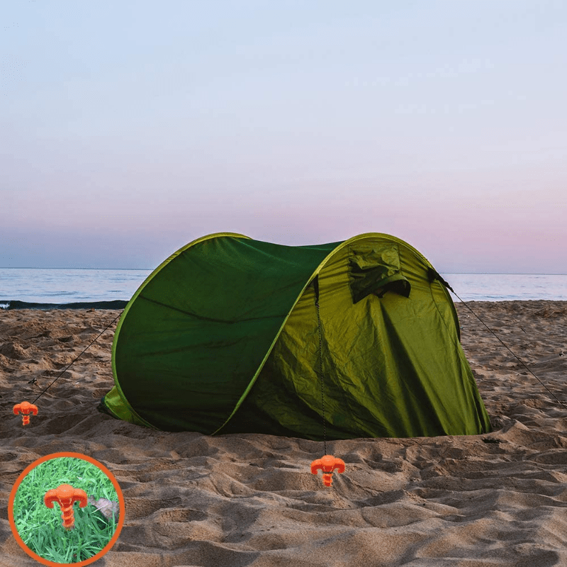 4pcs Heavy Duty Tent Stakes Camping Canopy Anchor Beach Tent
