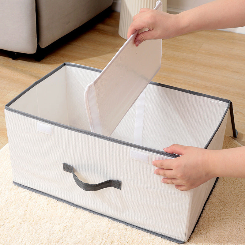 1 Pc Storage Box Lightweight Organizer With Cover Clothes Container
