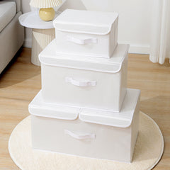 1 Pc Storage Box Lightweight Organizer With Cover Clothes Container