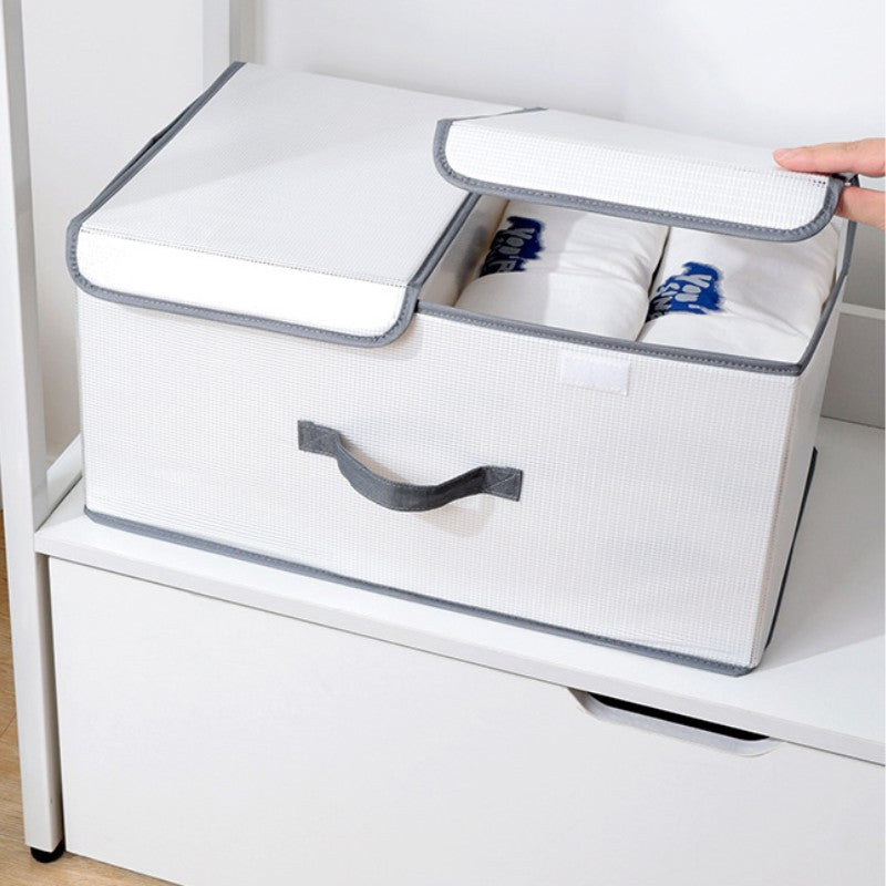 1 Pc Storage Box Lightweight Organizer With Cover Clothes Container