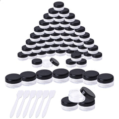 60pcs 5ml Clear Cream Jars with Lids - Small Travel Cosmetic Containers