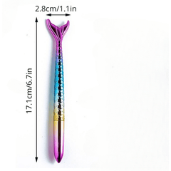 4 Mermaid Ball Pen Set Quicksand Fish Tail Rollerball Stationery Ink Pen