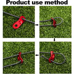 20pcs Aluminum Guyline Cord Adjusters for Secure Tent Set Up Outdoors