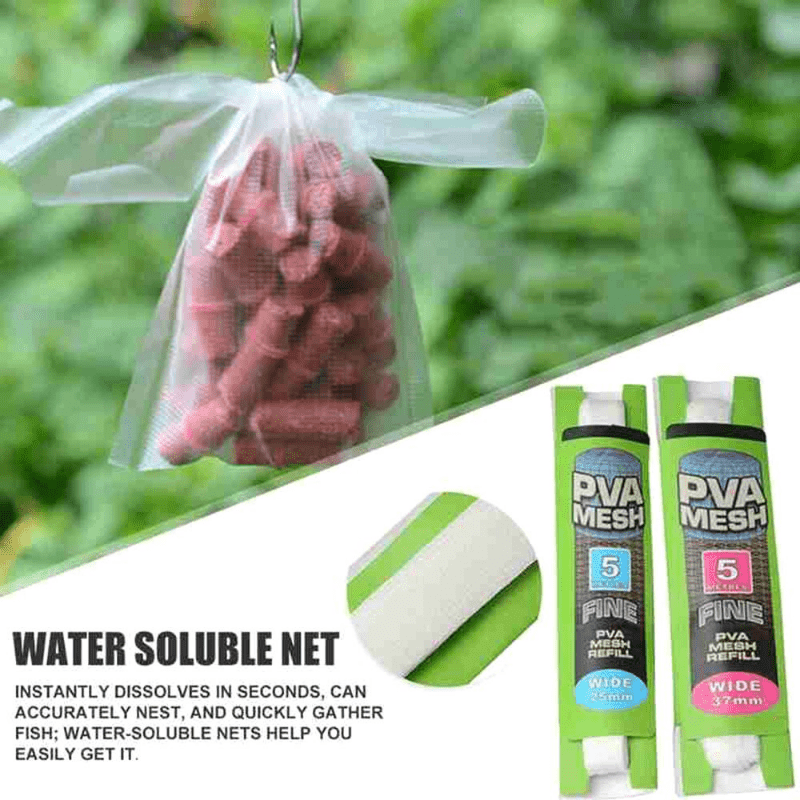 5M 20M Soluble PVA Fishing Mesh Refill Fishing Feeder