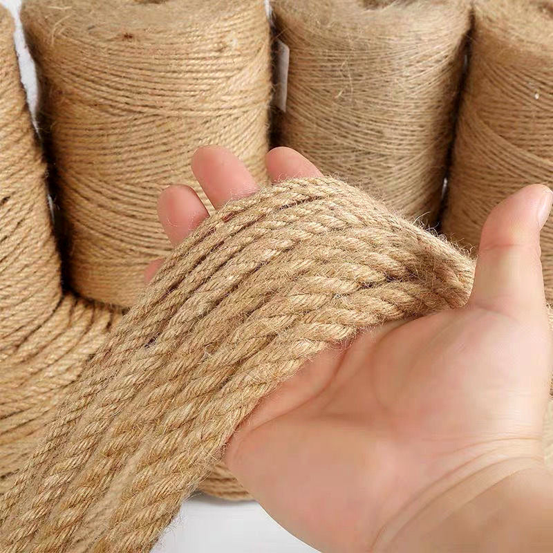 Natural Jute Rope String Ribbon Crafts for Rustic Home Decor
