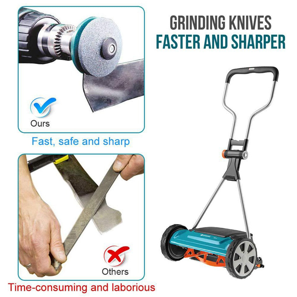 Lawn Mower Blade Sharpener Universal Grinding Rotary Drill Cuts