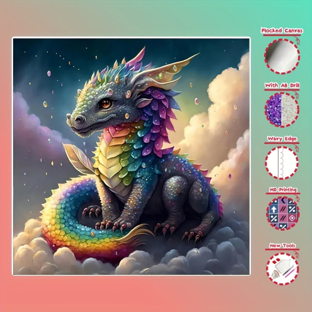 5D Flocked Canvas AB Canvas 35 Tools Diamond Painting Kit