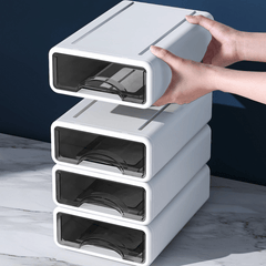 Superposable Storage Drawers for Efficient Home Office Organization