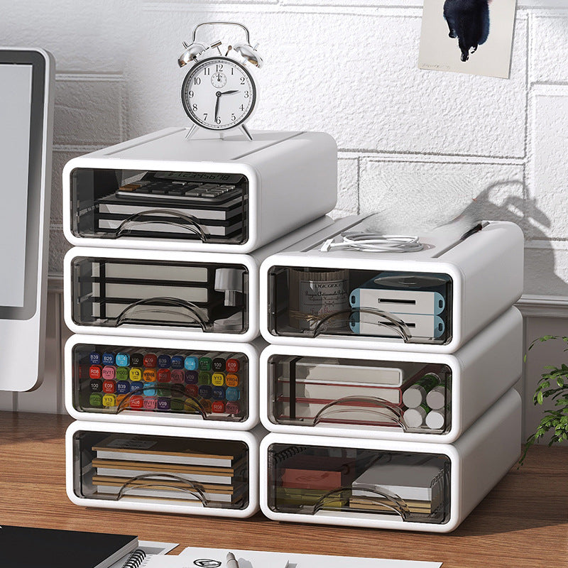 Superposable Storage Drawers for Efficient Home Office Organization