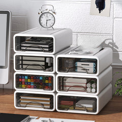 Superposable Storage Drawers for Efficient Home Office Organization