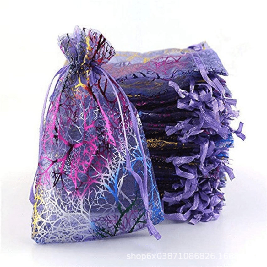 20-50pcs Coral Organza Bag 8x11 Gift Wrap Bag Jewelry Lipstick Wedding Organza