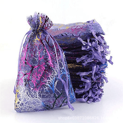 20-50pcs Coral Organza Bag 8x11 Gift Wrap Bag Jewelry Lipstick Wedding Organza