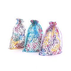 20-50pcs Coral Organza Bag 8x11 Gift Wrap Bag Jewelry Lipstick Wedding Organza
