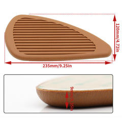 2pcs Motorbike Tank Knee Pad Gas Fuel Tank Rubber Stickers Protector