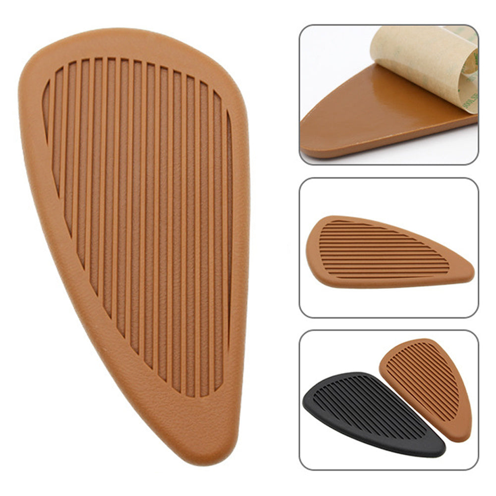 2pcs Motorbike Tank Knee Pad Gas Fuel Tank Rubber Stickers Protector
