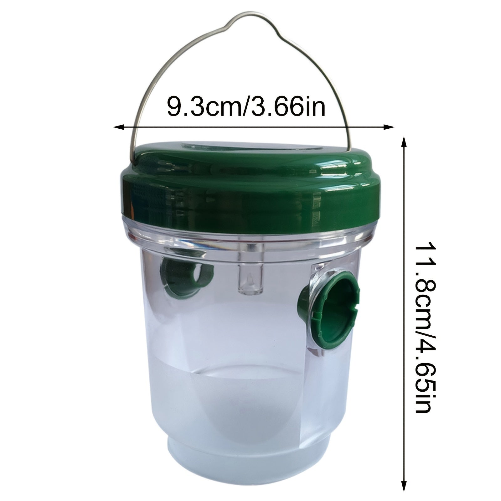 2pcs Solar Powered Bee Trap Waterproof LED Light Catcher