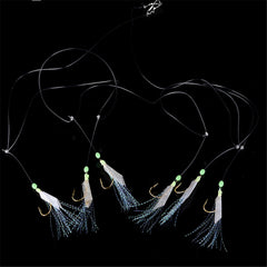 6pcs Luminous Fishhooks for Swivel Rigs and Bait Jigs
