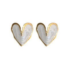 Love Heart Earrings Small Fresh Sweet Temperament Earrings Female