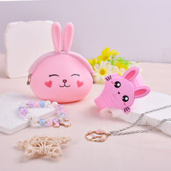 Cartoon Little Rabbit LED Watch Set - Girl's Gift