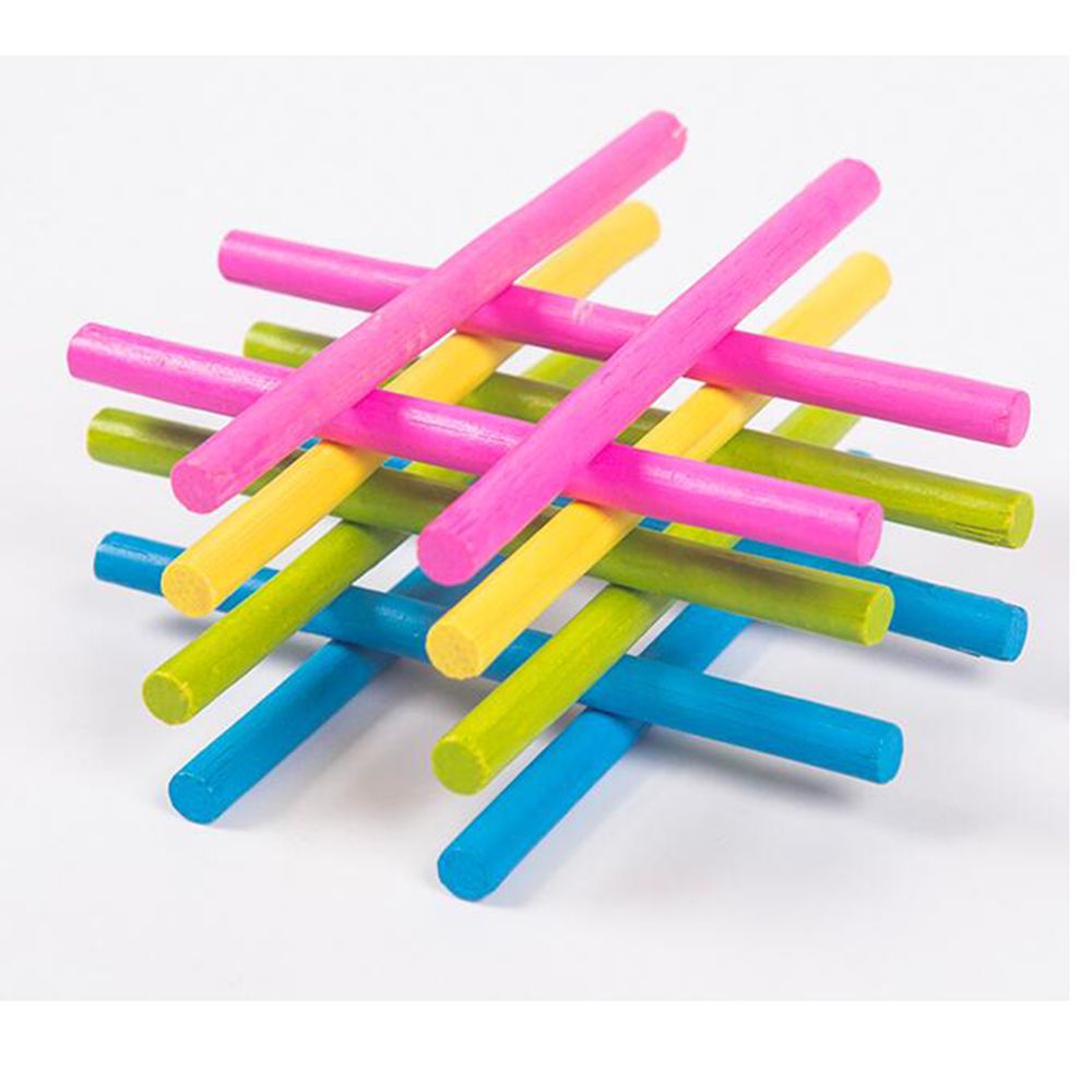 100pcs Colorful Wooden Counting Rods Educational Kids Mathematics Toys