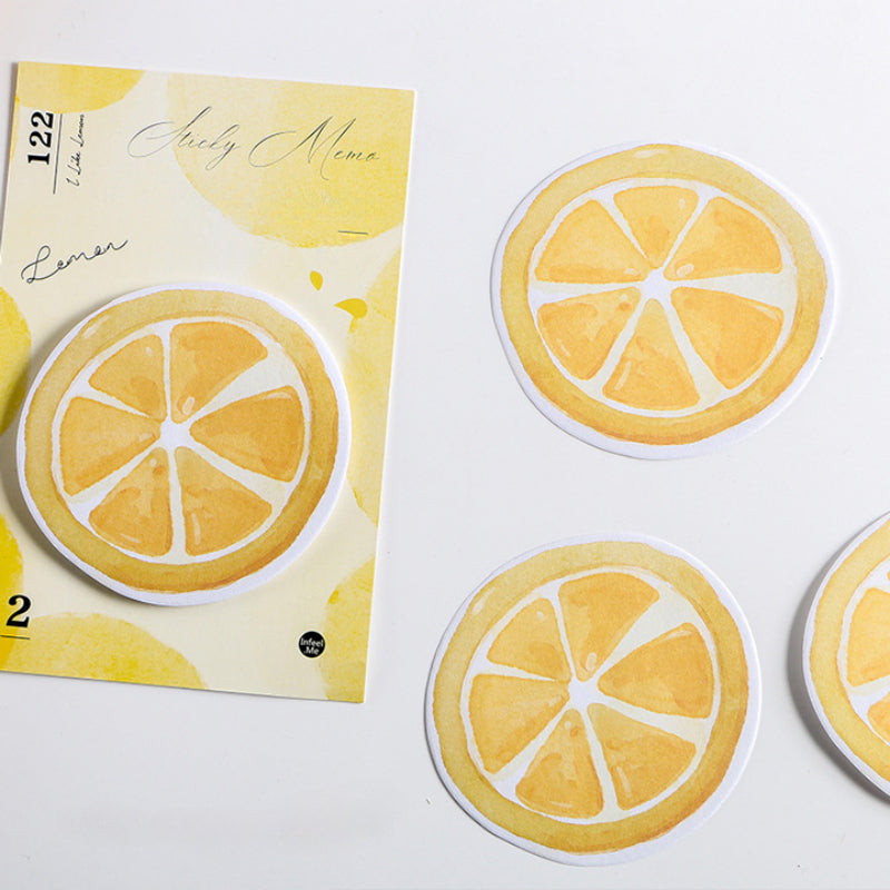 Realistic Fruit Basket Memo Pad Set w/ Sticky Notes - 4 Styles