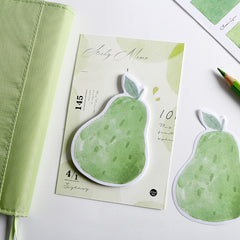 Realistic Fruit Basket Memo Pad Set w/ Sticky Notes - 4 Styles