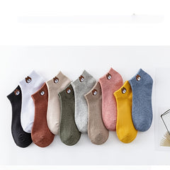 Bear Print Socks Men's Crew Socks Casual Comfy Stockings