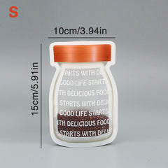 5pcs Bottle Ziplock Bags Reusable Food Storage Baked Snacks Nuts Candies Freeze