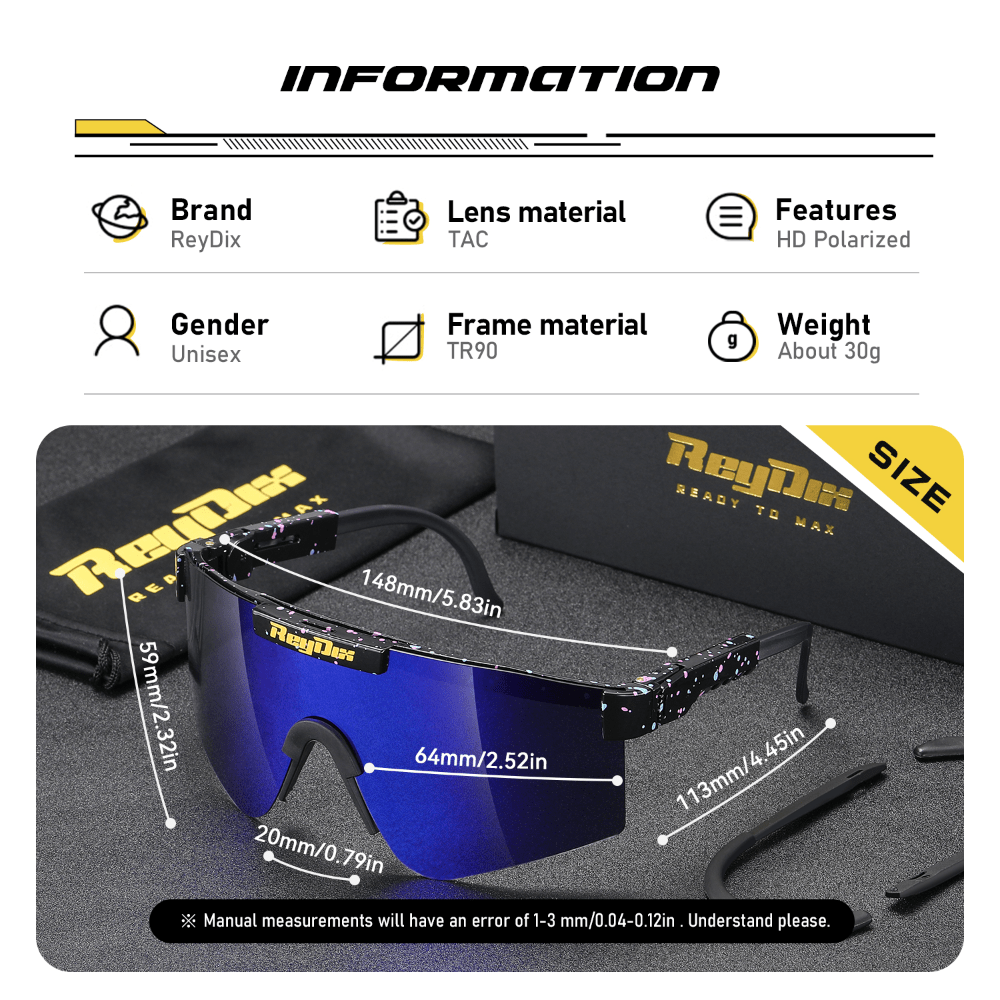 ReyDix Polarized Cycling Sunglasses UV Protection