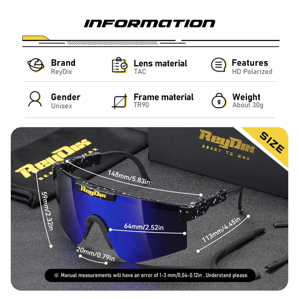 ReyDix Men's Polarized Sunglasses UV Protection