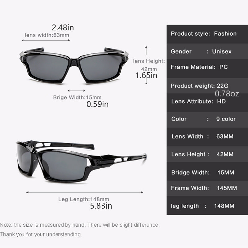 Men's Polarized Large Frame Sunglasses UV Protection