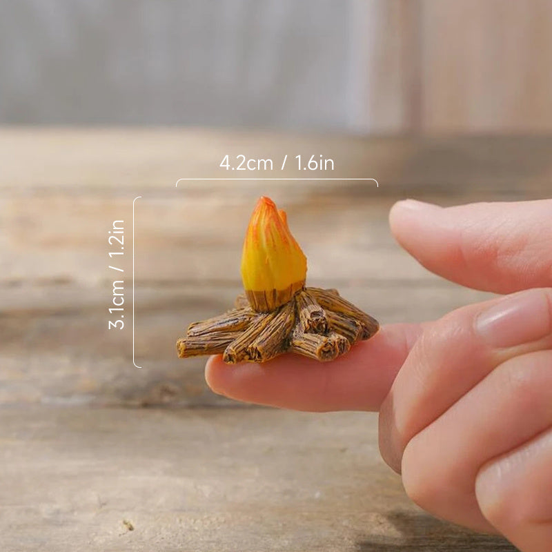 Mini Resin Fire Doll House Decoration Boys Girls Halloween Gift