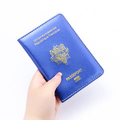 1 Pc Classic Pattern Passport Case Portable Travel Wallet