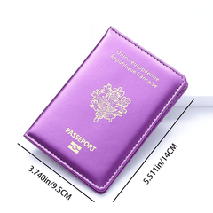 1 Pc Classic Pattern Passport Case Portable Travel Wallet