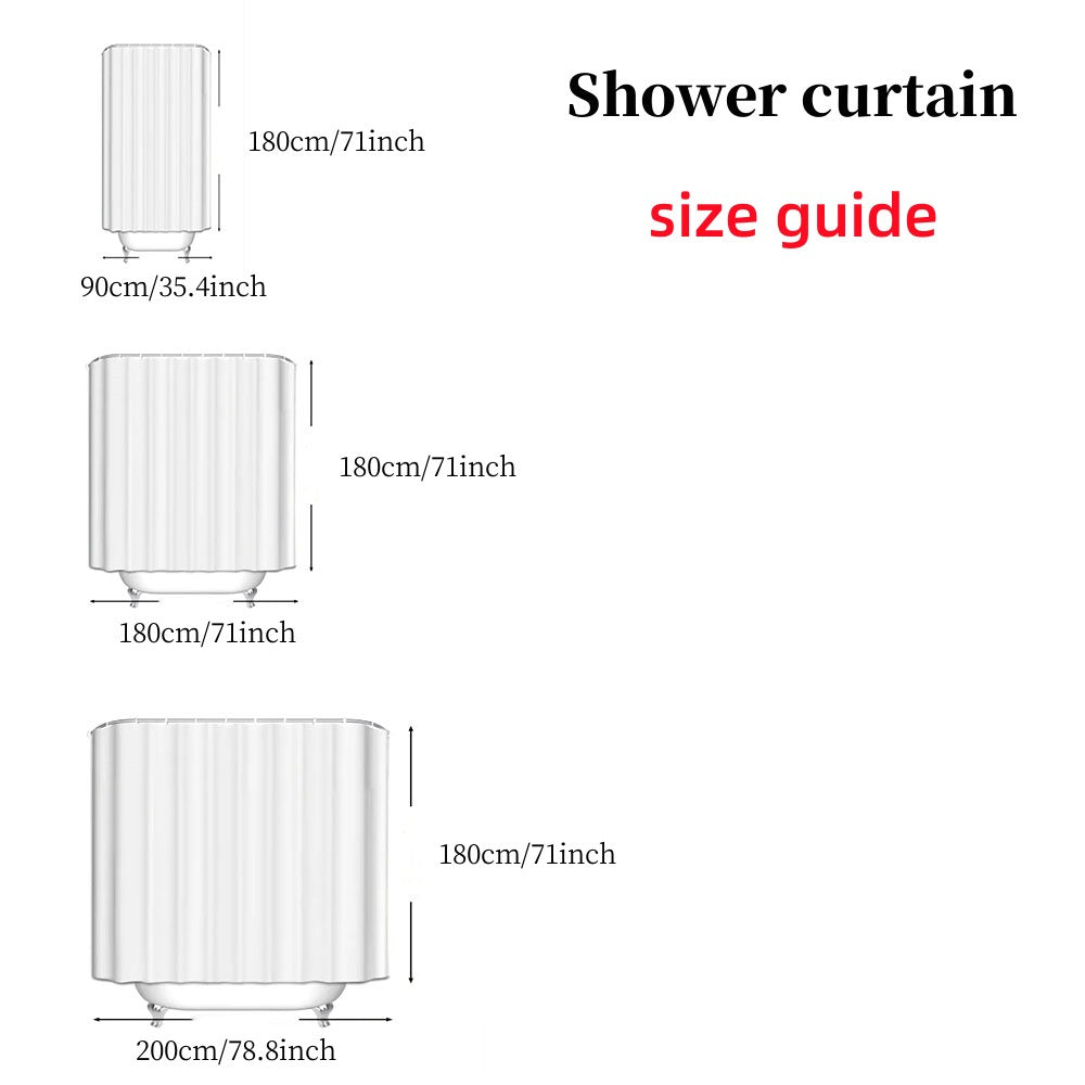 Modern Marble Abstract Bathroom Shower Curtain