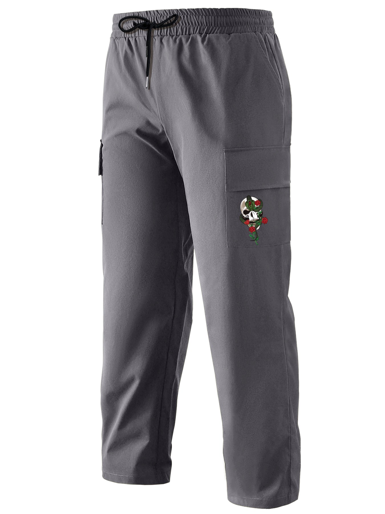 Classic Cargo Pants Men's Casual Loose Fit Drawstring Joggers