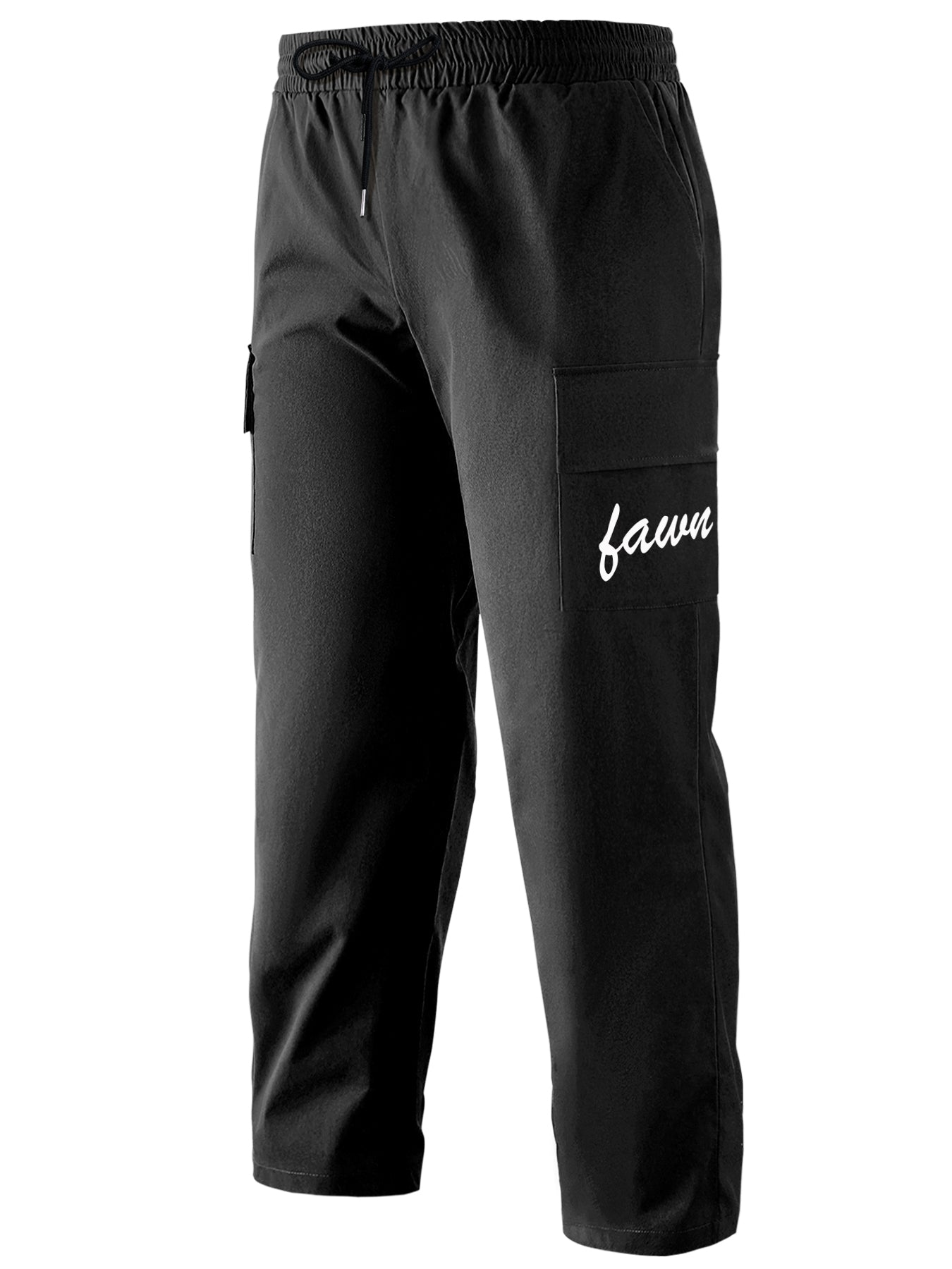 Classic Cargo Pants Men's Casual Loose Fit Drawstring Joggers