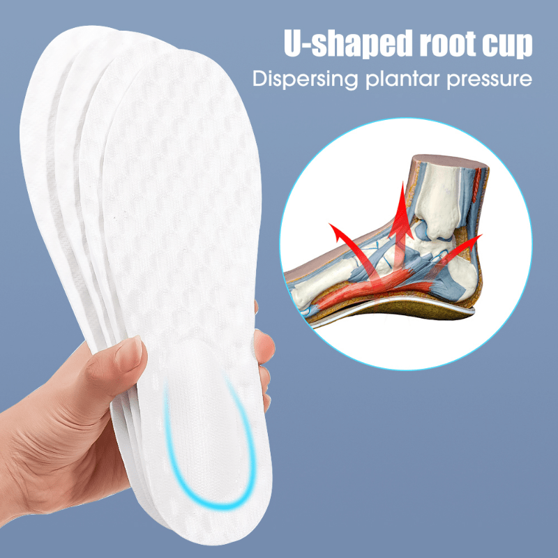 Sports Shoes Insoles Soft Running Insole Shock Absorption Arch Support