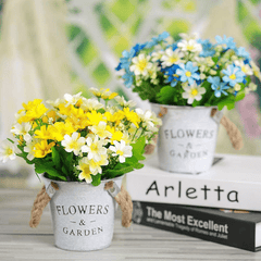 Artificial Daisy Flower Bundle Real Touch Home Wedding Office Decor