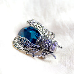Crystal Insect Brooch Beetles Brooches Pin Brooch Pins Scarf Clip
