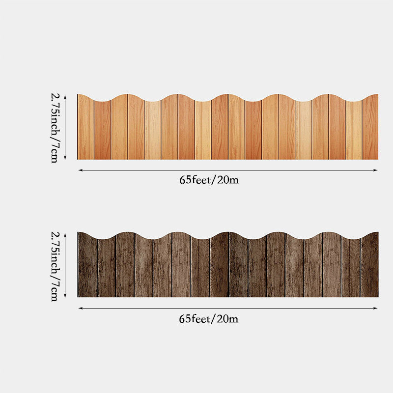 1pc 65 Ft Antique Wood Self Adhesive Bulletin Board Borders